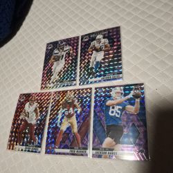Mozaic Prizm Purple Refractives Feat Antonio Gates HOF, Jaxon Smith-Njigba, Deebo Samuel, Fred Warner, And Jackson Hawes RC $35 OBO