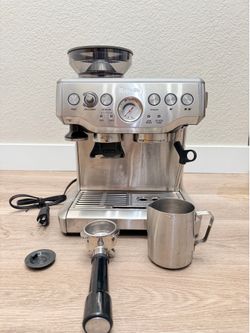 Breville Stainless Steel Barista Express Espresso Machine Silver BES870XL
