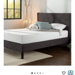 King Size ZINUS Shalini Upholstered Platform Bed Frame