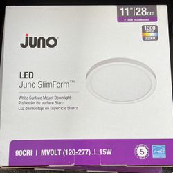 Juno Lighting 90CRI  LED 11IN 1300LM 3000K  MVOLT WH Interior Light 11 inch NEW 