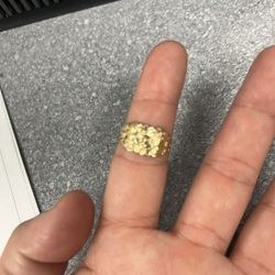 14k Nugget Ring 