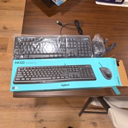 Logitech Mk120 New Keyboard And Mouse