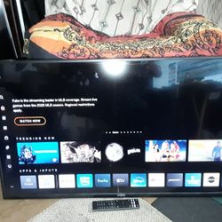 VIZIO 40 Inch Class D-Series LED Full HD SmartCast TV D40F-G9 With Mounted Wall Remote Control Included 