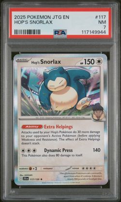 2025 Hop's Snorlax Journey Together  PSA 7