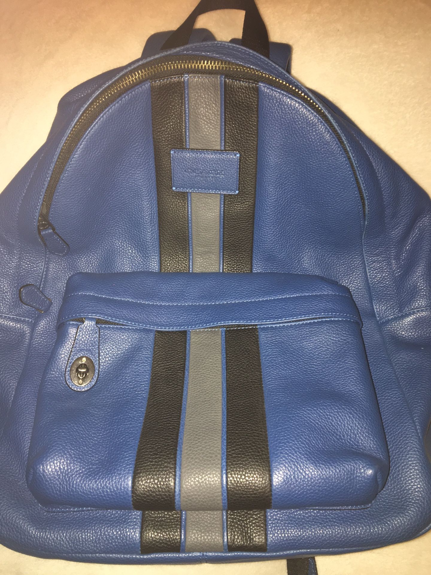 Rare Authentic Coach Mens Backpack Blue