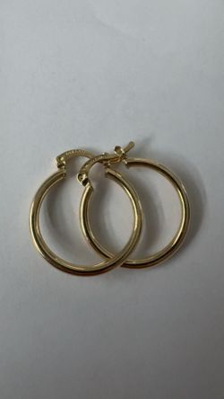 10K Gold Hoop Earrings | 1.5g | Brand New