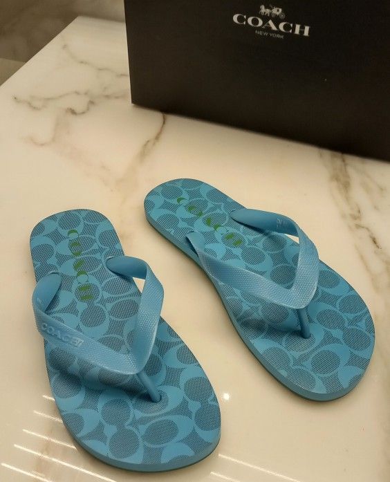 Coach Sandals,Flip Flops, Size 7-8