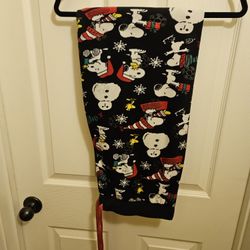 Snoopy And Woodstock Winter Fleece Sleep/lounge Pants