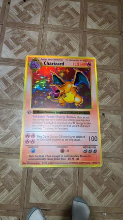 20 by 30 in CUSTOM HAND MADE huge pokémon charizard card