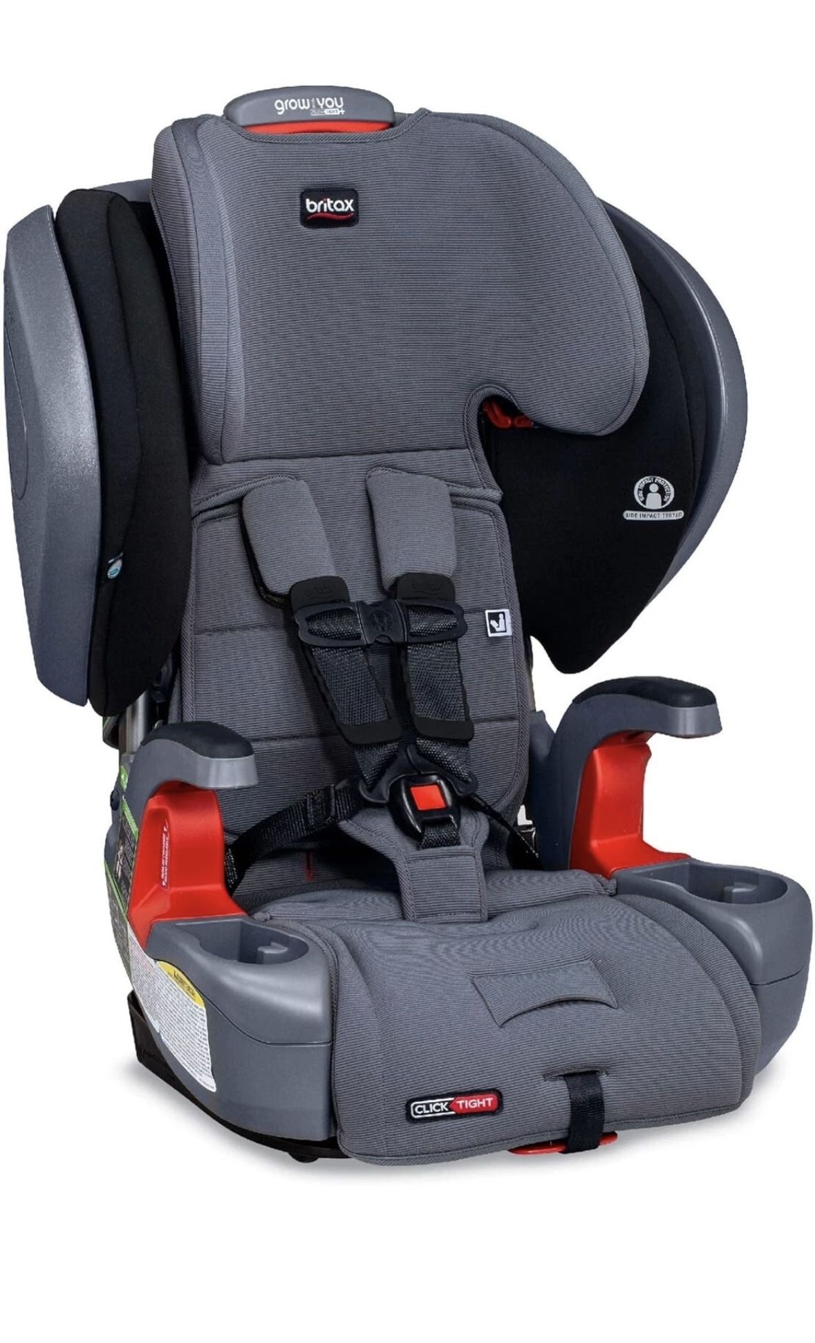 Britax Highpoint Backless Belt-Positioning Booster Seat, SafeWash Black Ombre