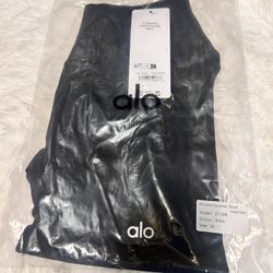 Black Alo Ribbed Shorts 