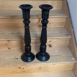 Wooden Candlesticks 24”