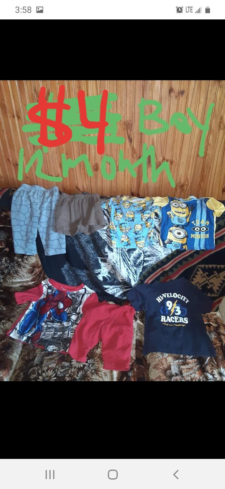 Boys 12 months clothing lot good condition