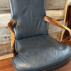 Beautiful Leather Antique Chair