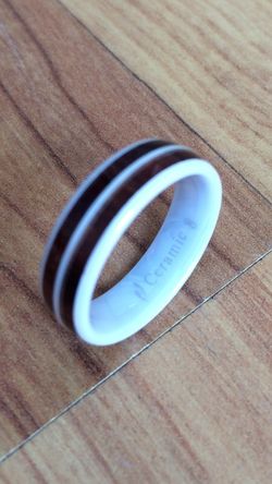 New koa wood ring size8
