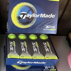 2026 Taylormade TP5 Golf balls Yellow