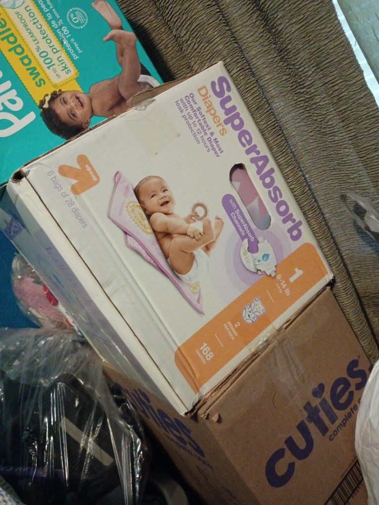 Size 1 Diapers (168 count)