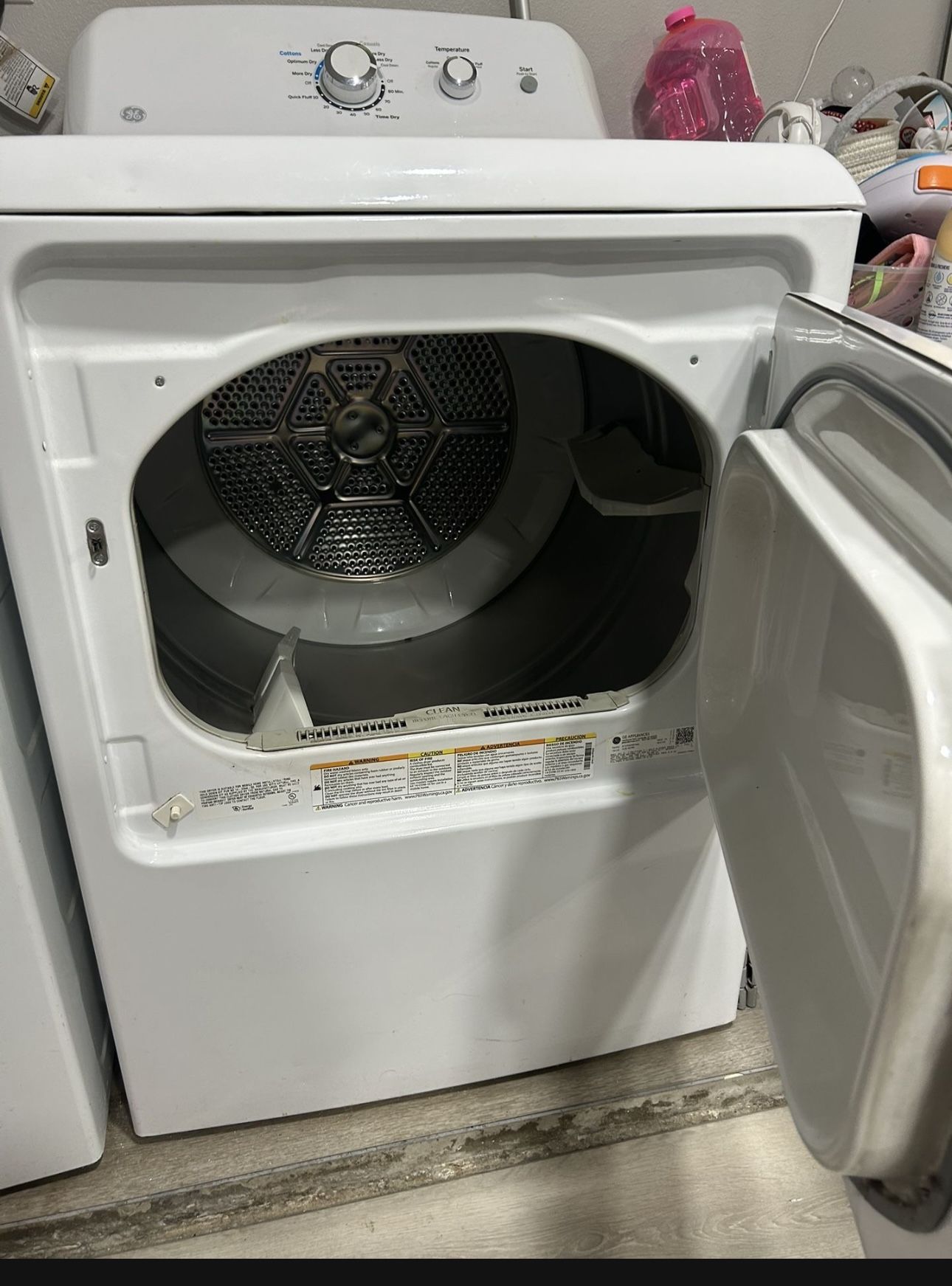 Washer and dryer