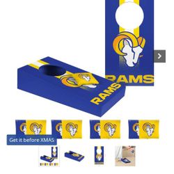Brand New Los Angeles Rams Table Top Cornhole Toss Set