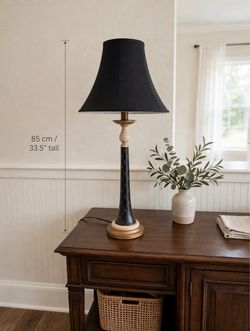NEW w/ Tag - 33.5" Tall Buffet Lamp Black & Gold - Local Pickup Only Katy