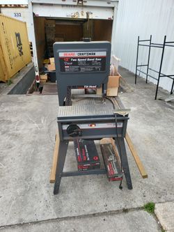 Craftsman 12 inch 2 speed tilt head band saw with lots of extras