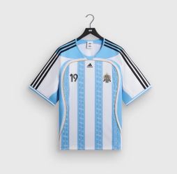 Kith x Messi collab Adidas Jersey Blue/White Size S