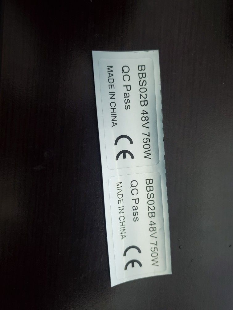 Bafang Electric Bicycle Stickers 750 W