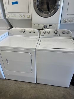 Used Whirlpool Washer and Gas Dryer Top Load