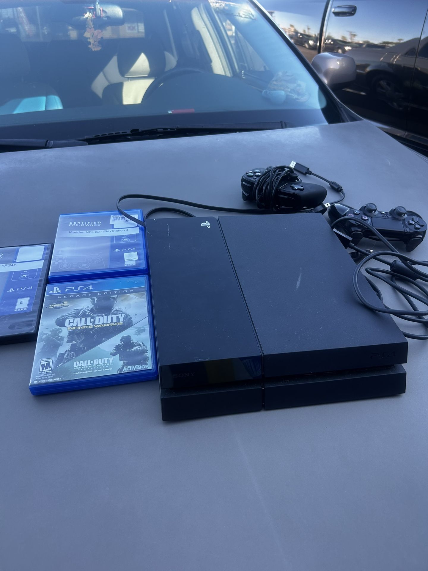 PS4 With Two Controllers NBA 2k Madden And Call Of Duty 