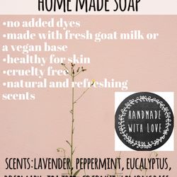 all natural hand made soap bar