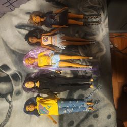 Stylish rock-star barbies