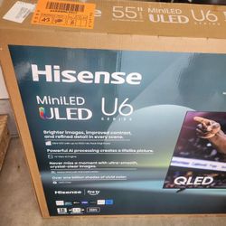 Hisense - 55" Class U6 Series Mini-LED QLED UHD 4K Smart Fire TV (2025)
