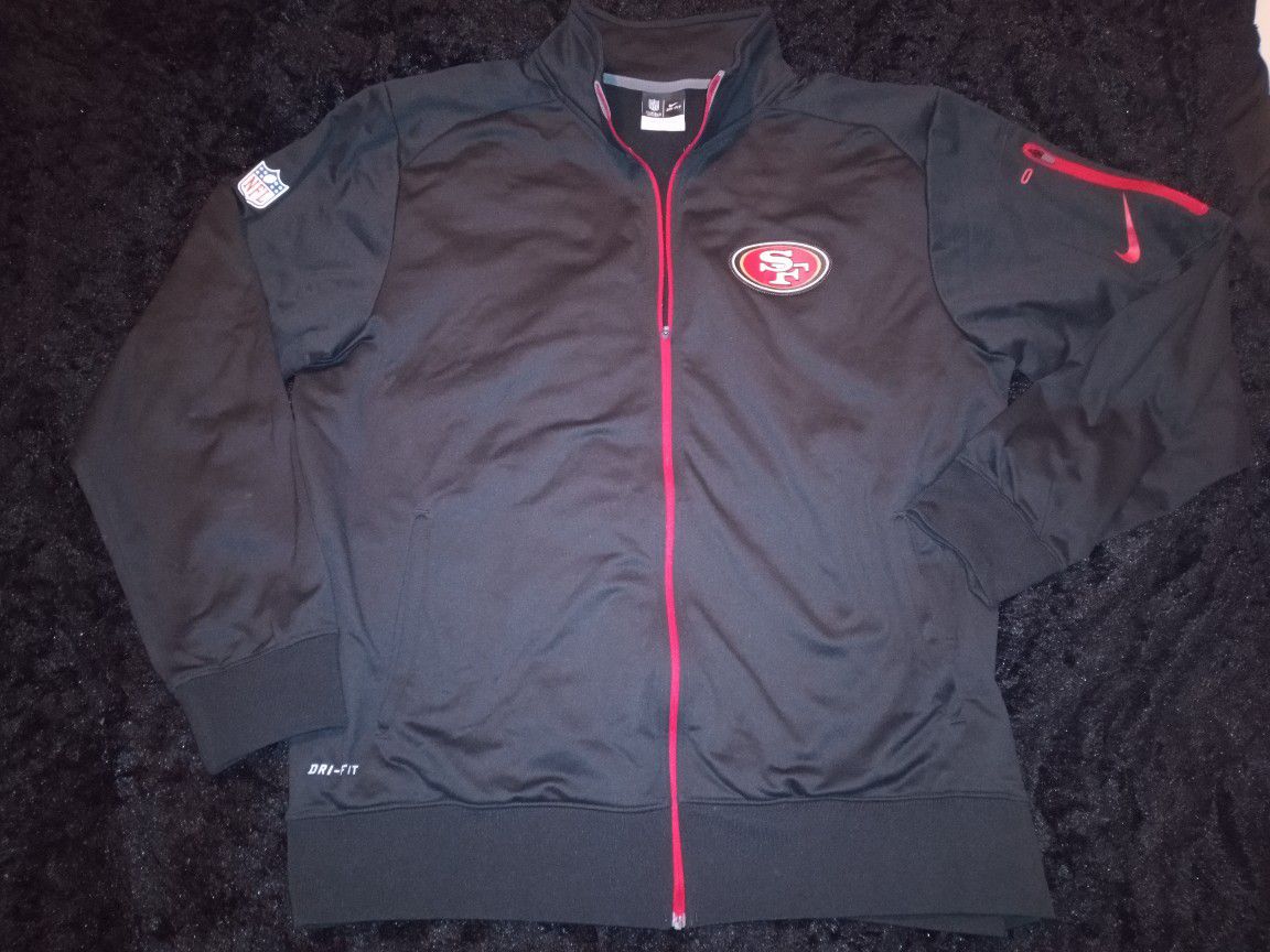 San Francisco 49ers Nike Dri Fit Zip Jacket Size Large