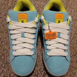 PUMA SUEDE XL SCOOBY-DOO! "MYSTERY MACHINE" SNEAKERS - MENS 10.5
