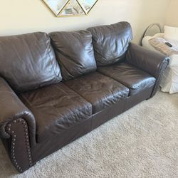 Leather couch 