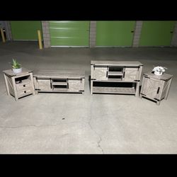 *Free Delivery* Living Room Coffee Entertainment Side Table Set