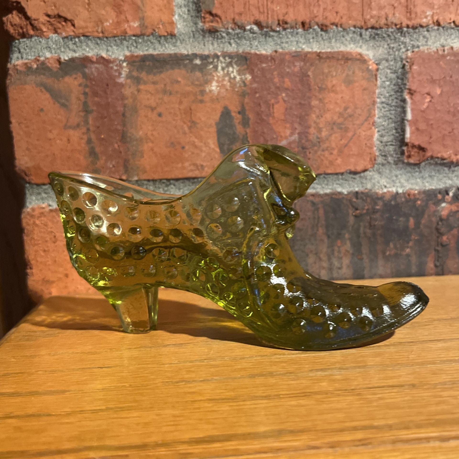 Fenton Glass Shoe