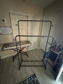 Double rod clothing rack