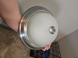 Brushed Nickel Flush Mount Ceiling Light