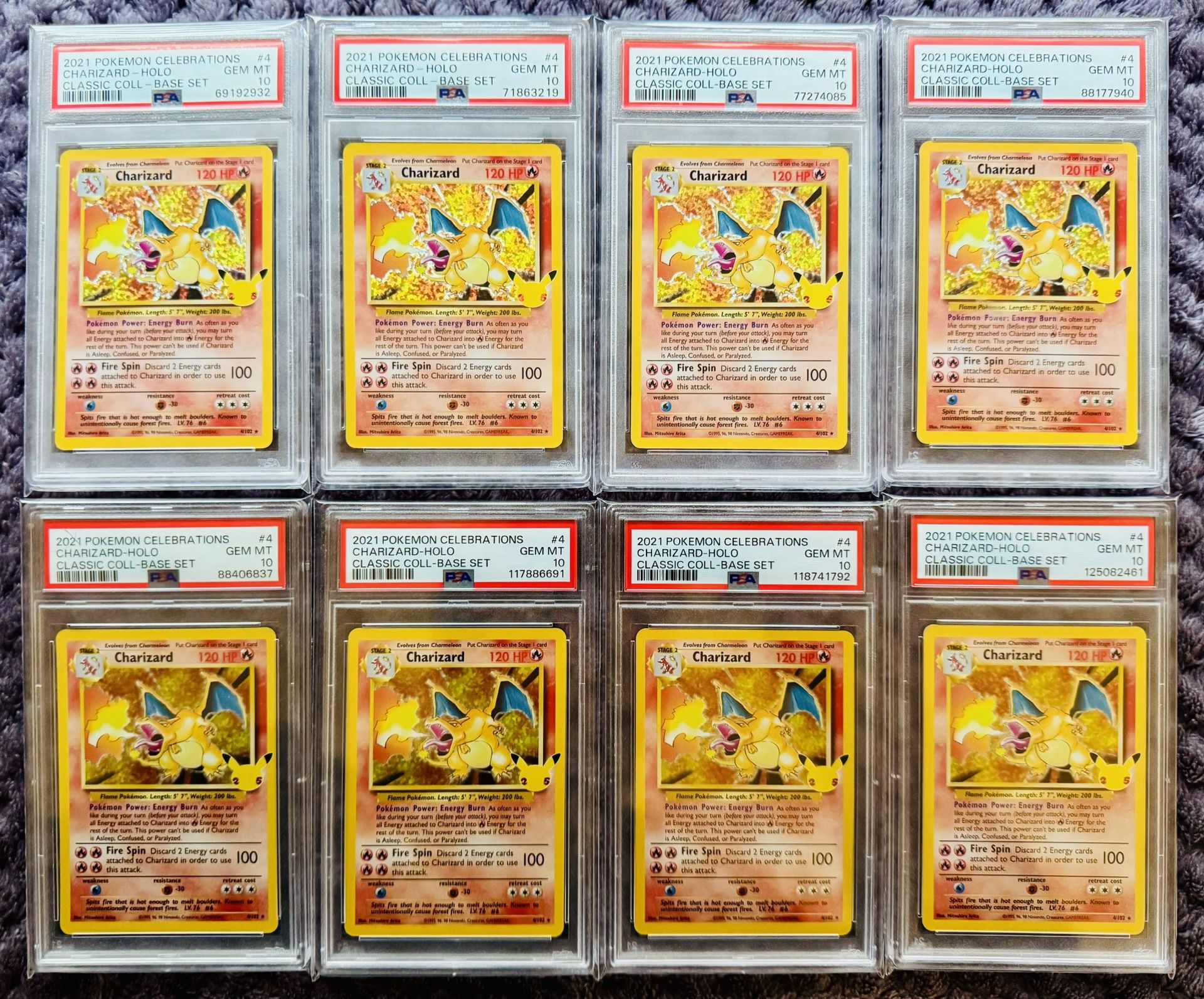 Charizard 25th Anniversary - 2021 Pokemon Celebrations Classic Base Set - PSA 10 Gem Mint
