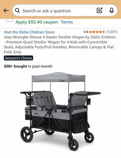 Jeep wrangler 4 seat stroller
