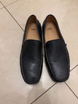 Hugo Boss Black Leather Loafers