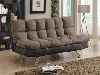 Soft Brown Fabric Sofa Bed! Brand New! Lowest Prices!