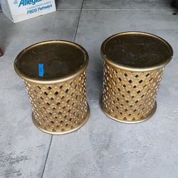 Gold Accent Tables - Set of 2