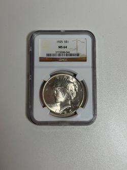 1925 Peace Silver Dollar NGC MS64