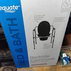 Equate Bed And Bath Bedside  Comnode