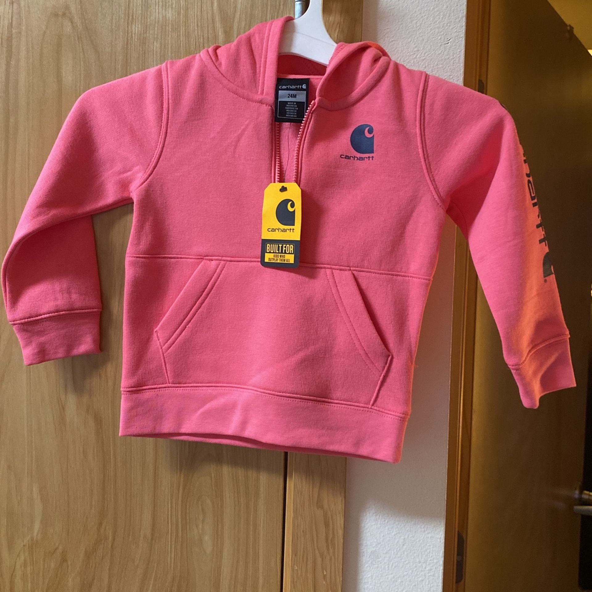 Carhartt Toddler Pink Hoodie Sweater