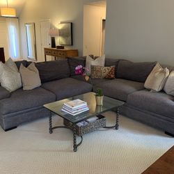 Duck Down Feather L Couch