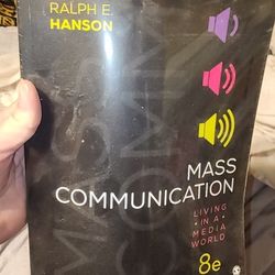 Mass Communications 8 Book Sealed College Textbook