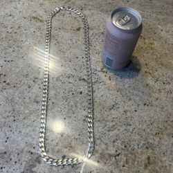 10.5mm Solid .925 Sterling Silver Cuban Link Necklace 36 Inch